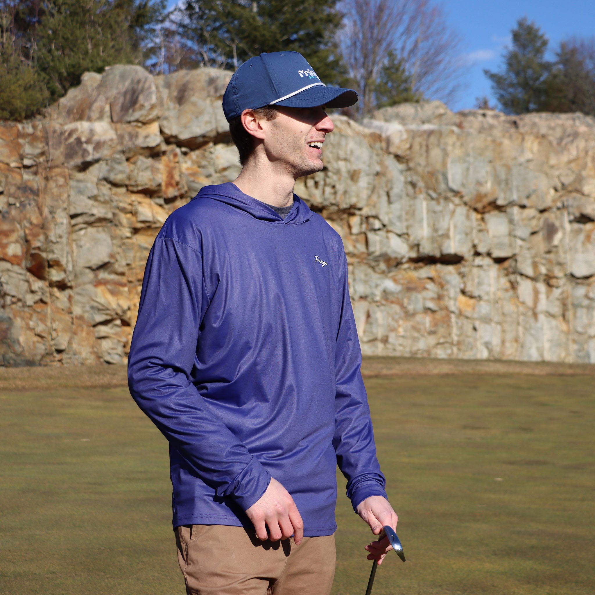 The Ball Strikers Performance Hoodie - Tide - Fringe Golf