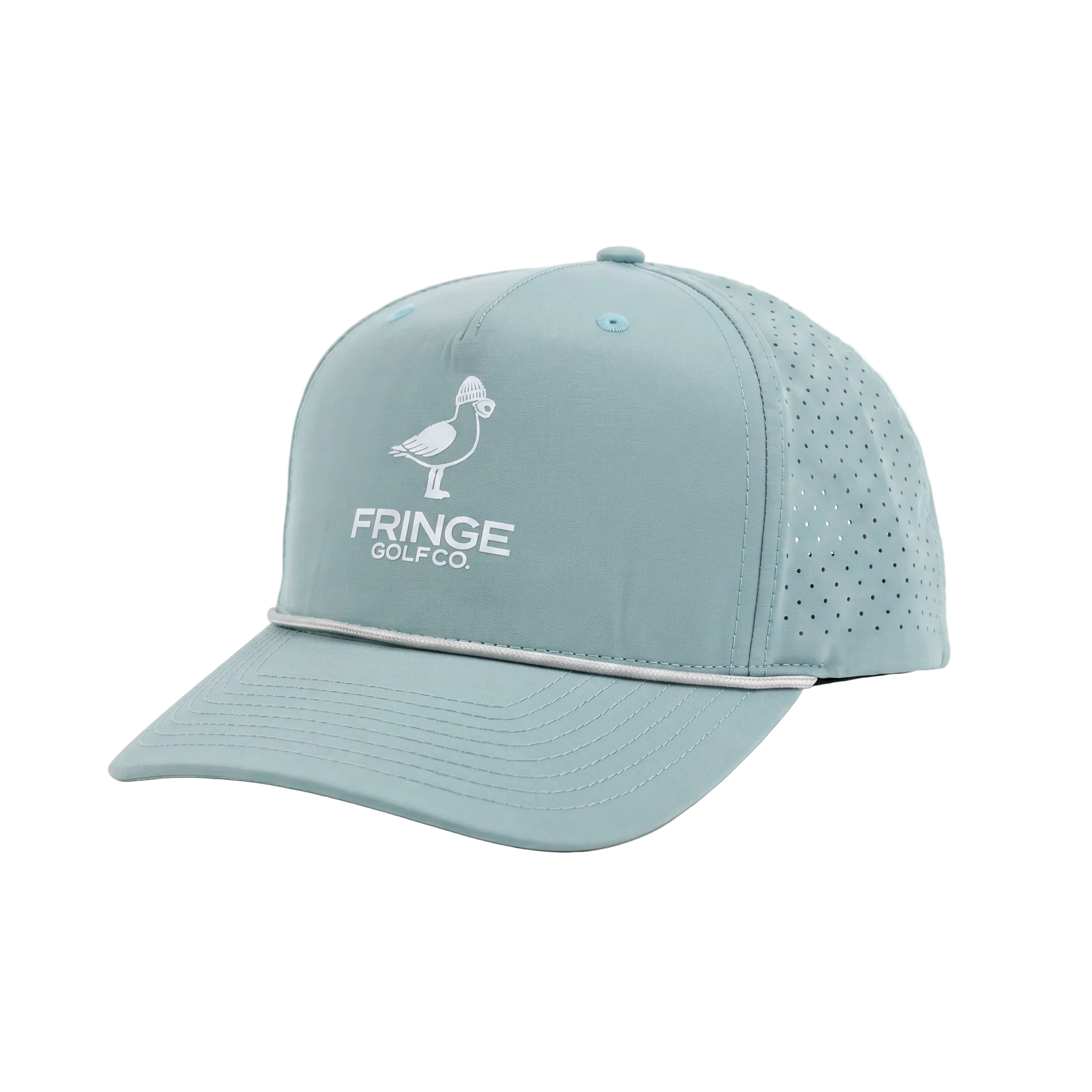 Light blue cap with 'Fringe Golf Co.' logo on a white background